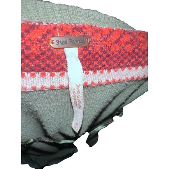 RARE Beautiful women Womens Free People Oversize Pullover Cotton KNIT SWEATER bl - Picture 6 of 8